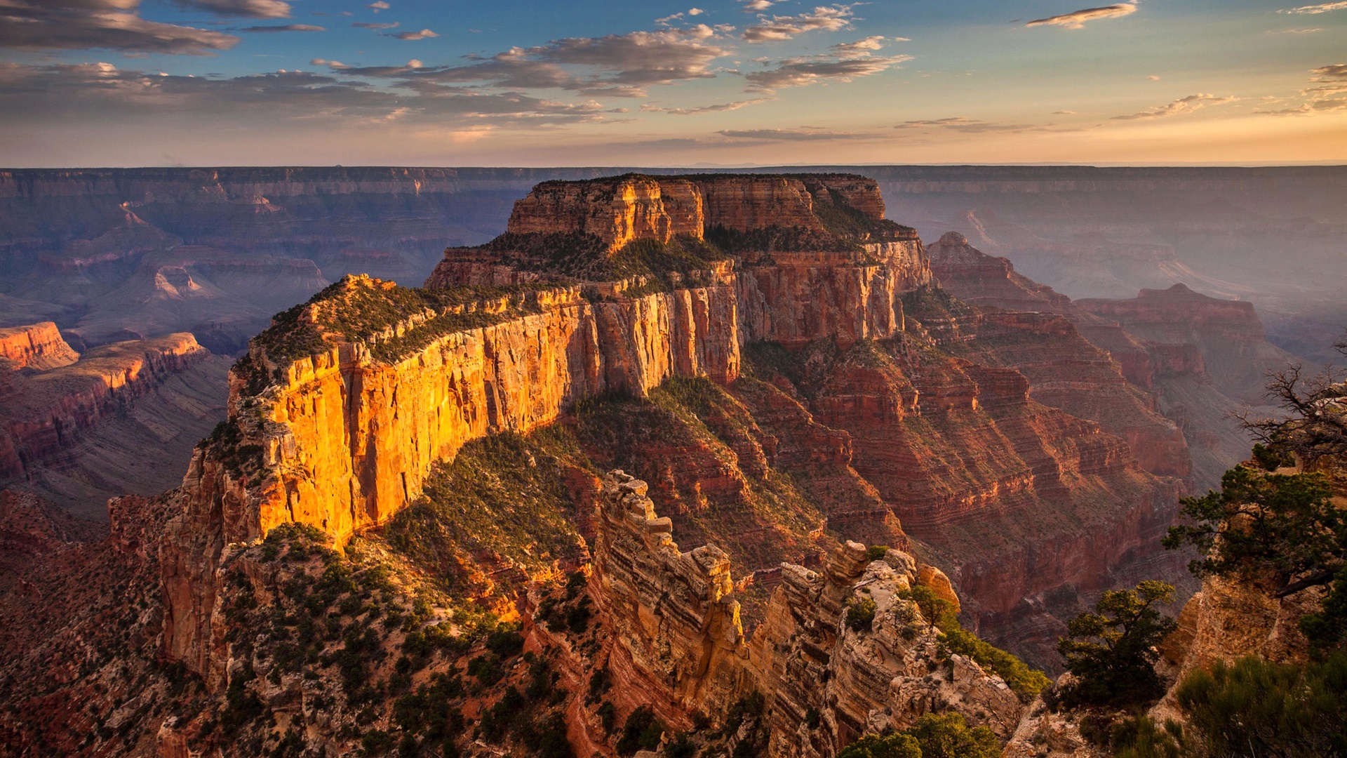 Grand Canyon Mountains In Sunset Wallpapers