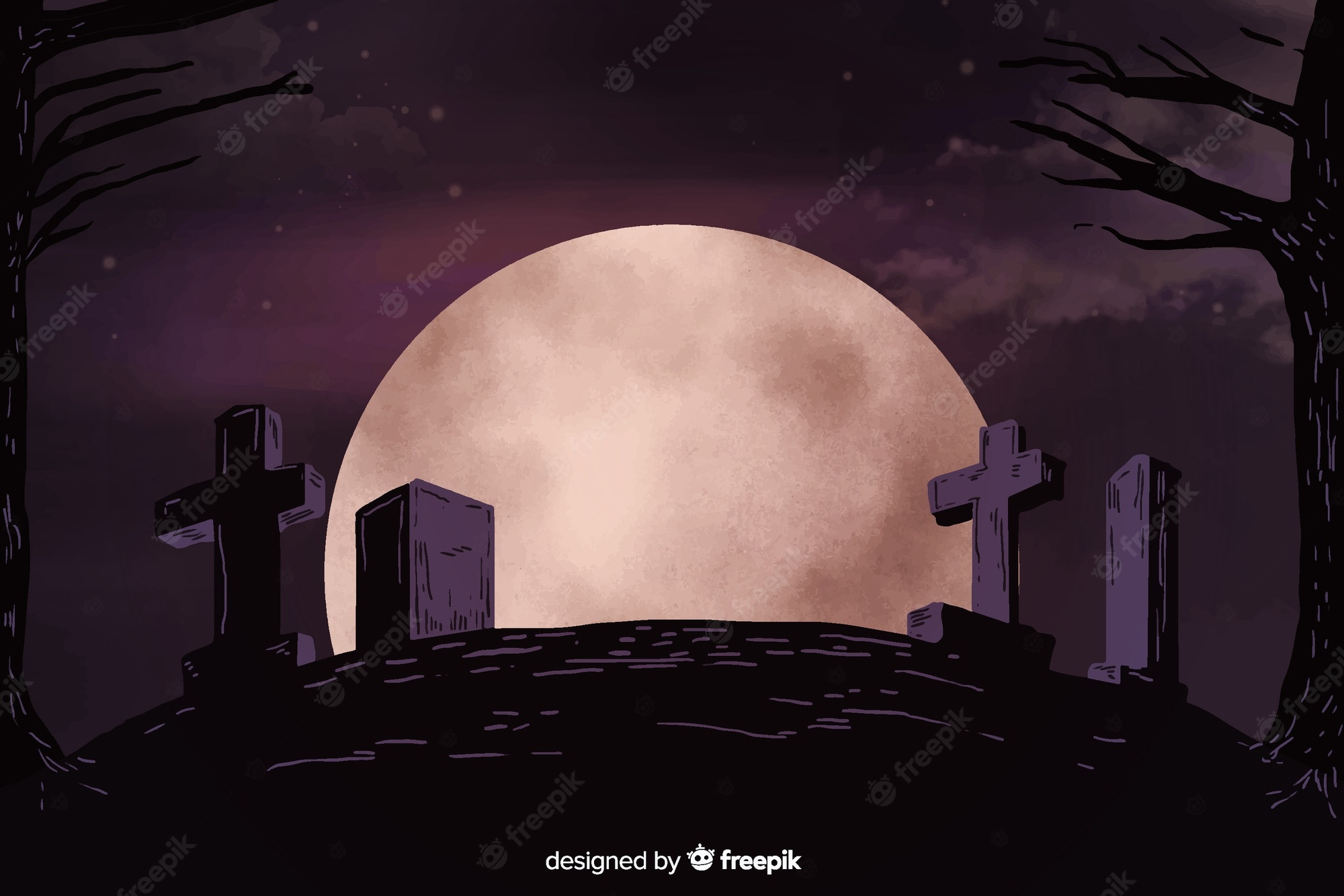 Graveyard Background