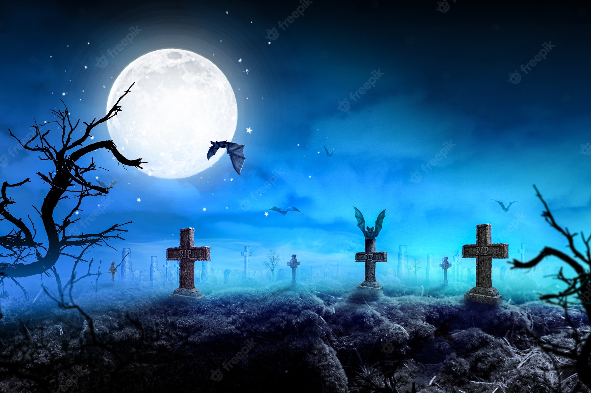 Graveyard Background