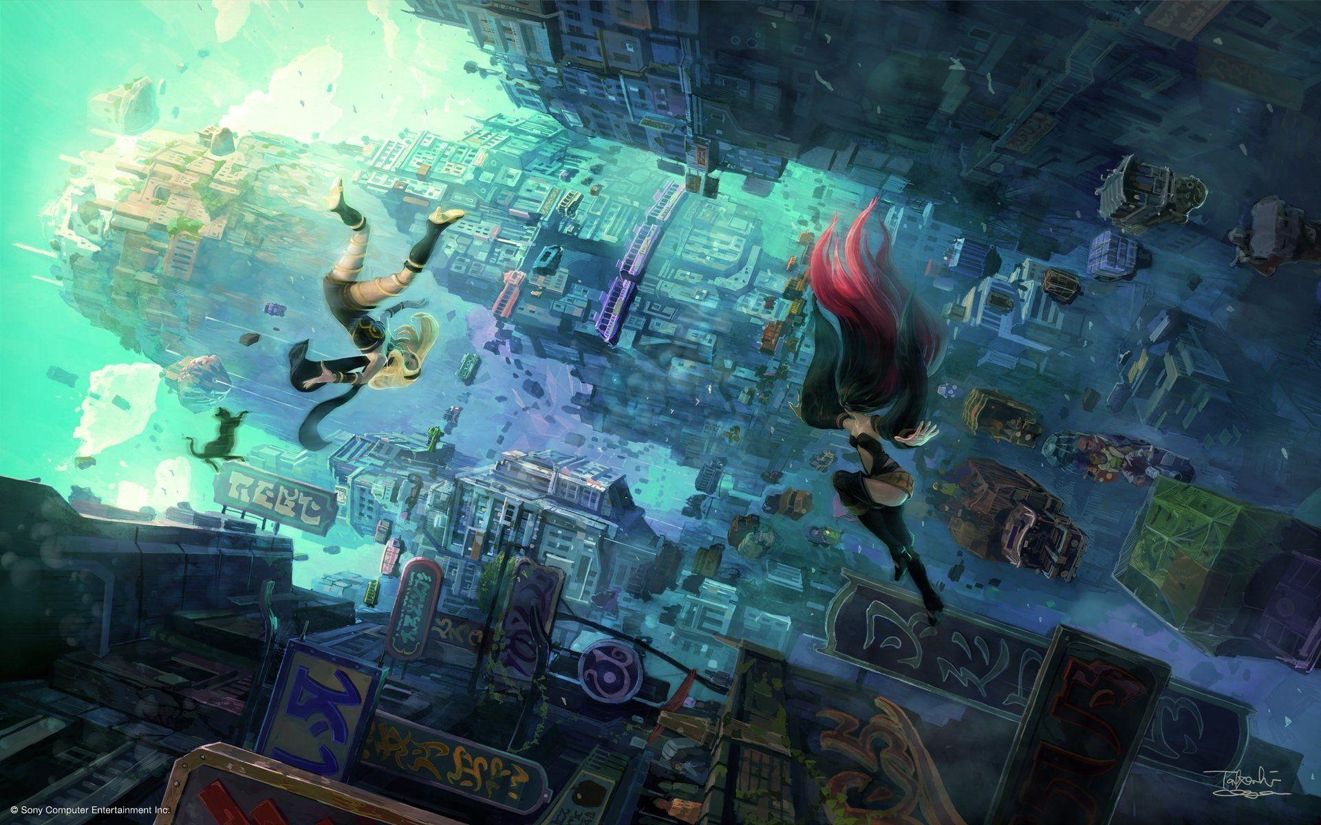 Gravity Rush Game Digital Wallpapers