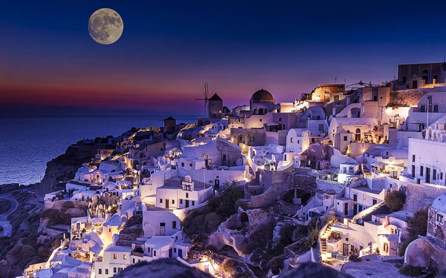 Greece Night Wallpapers