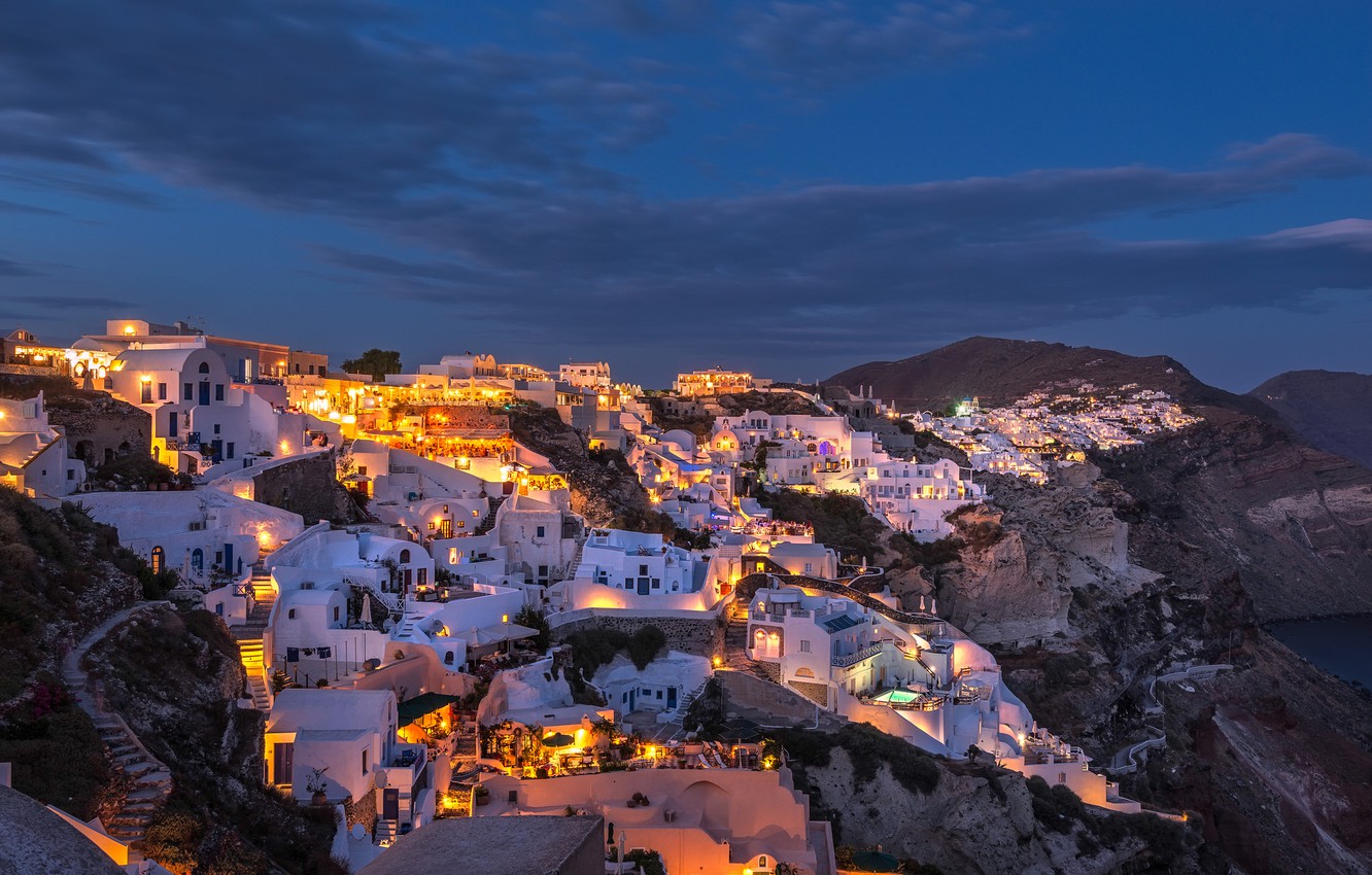 Greece Night Wallpapers