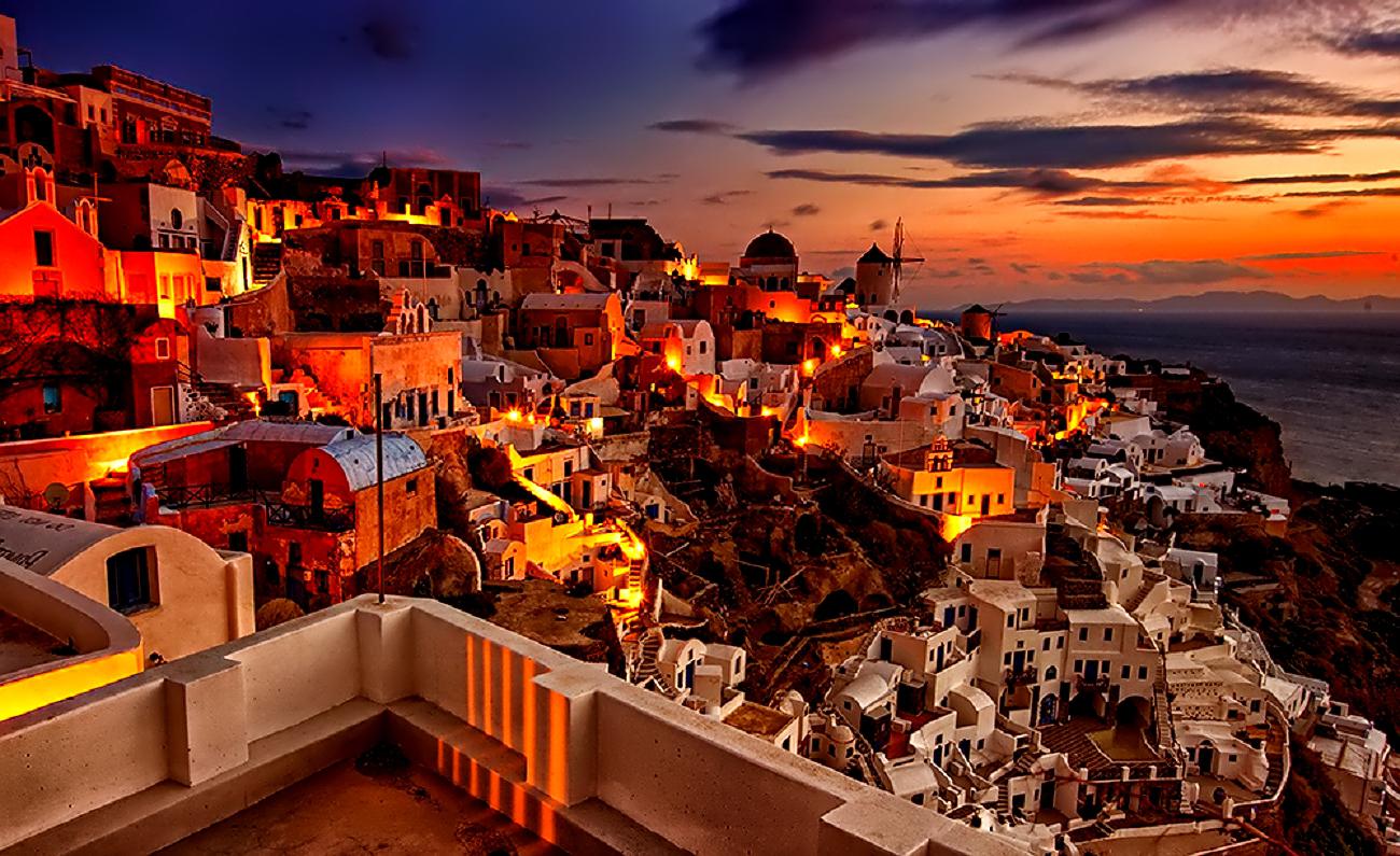 Greece Night Wallpapers