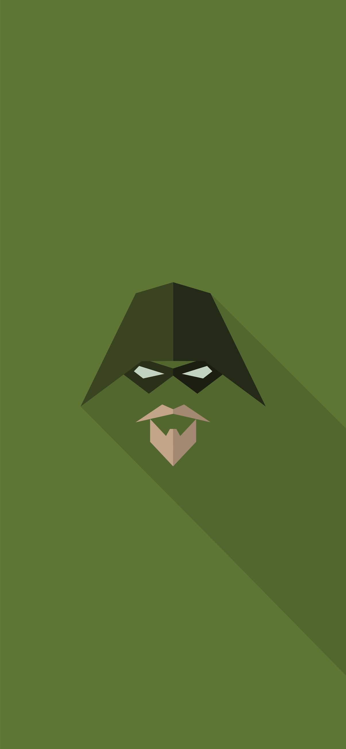 Green Arrow Minimalism Wallpapers