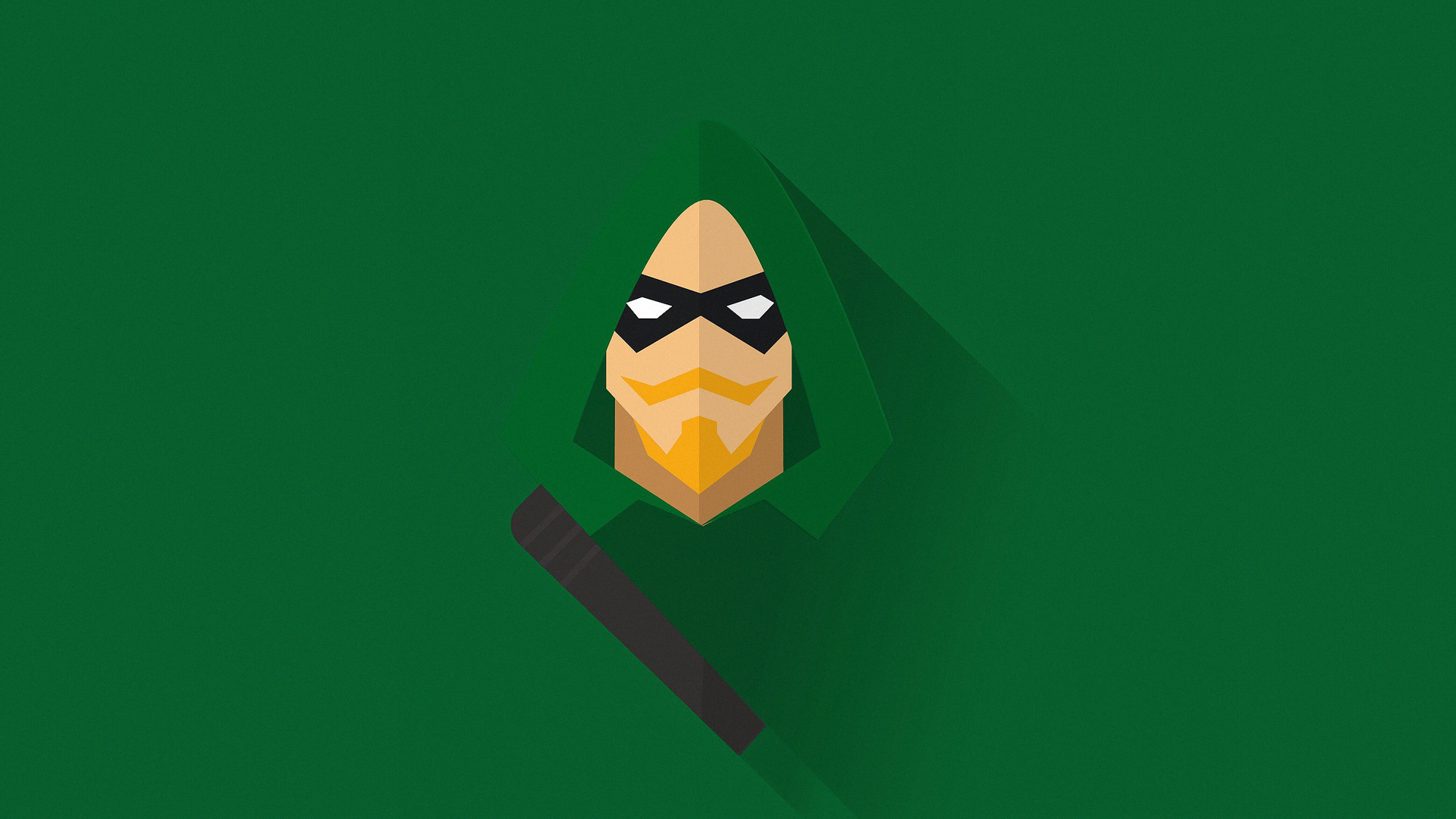 Green Arrow Minimalism Wallpapers