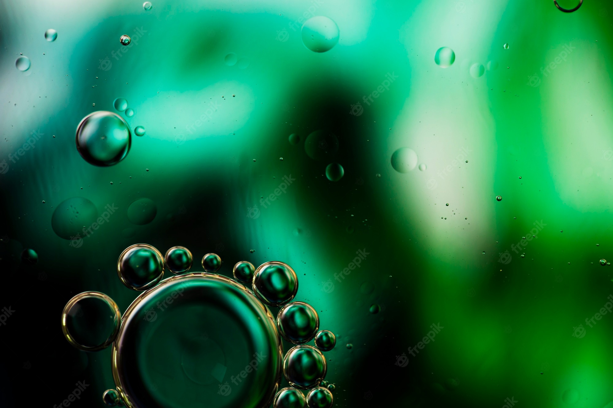 Green Bubbles Wallpapers