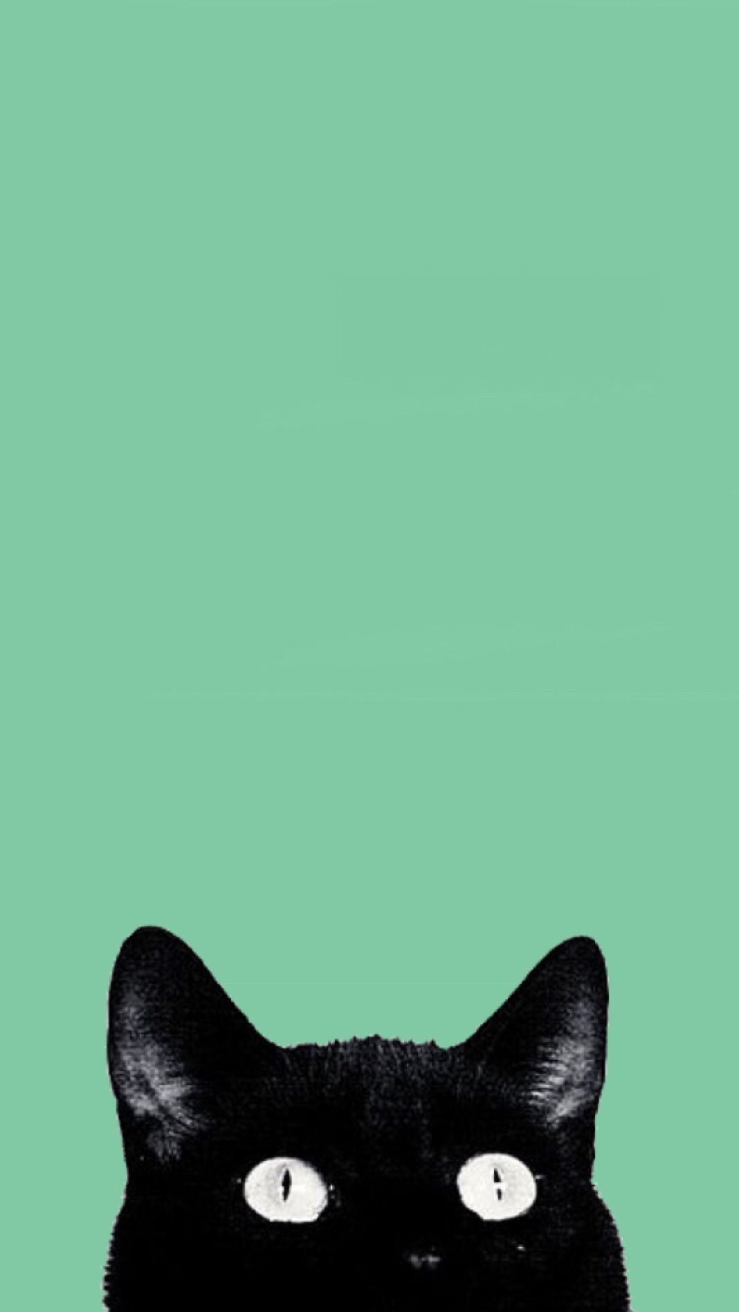 Green Cat Art Wallpapers