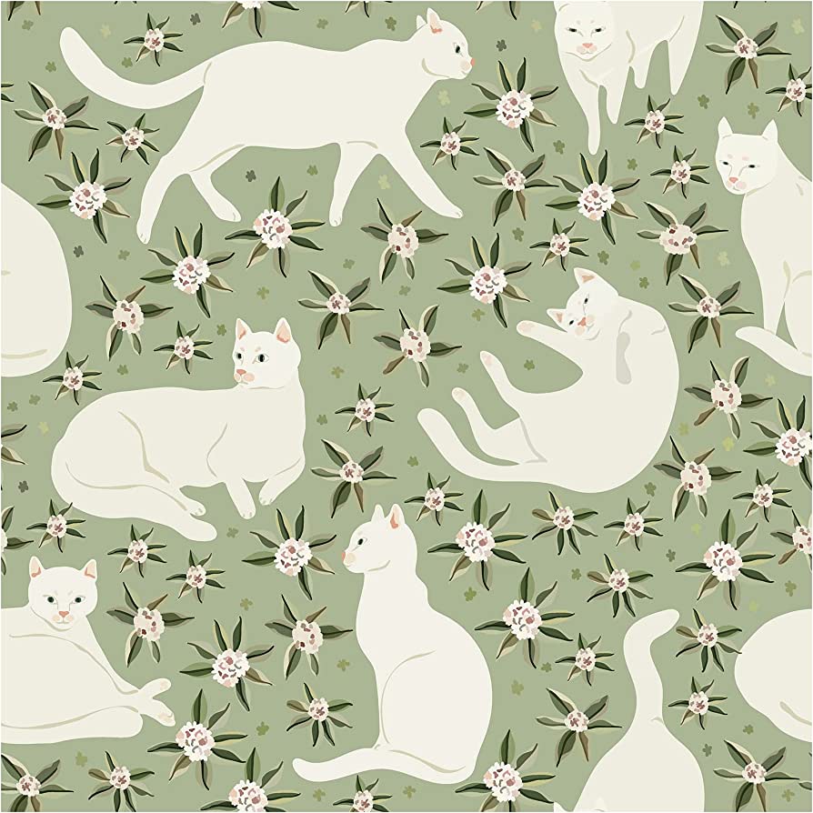 Green Cat Art Wallpapers