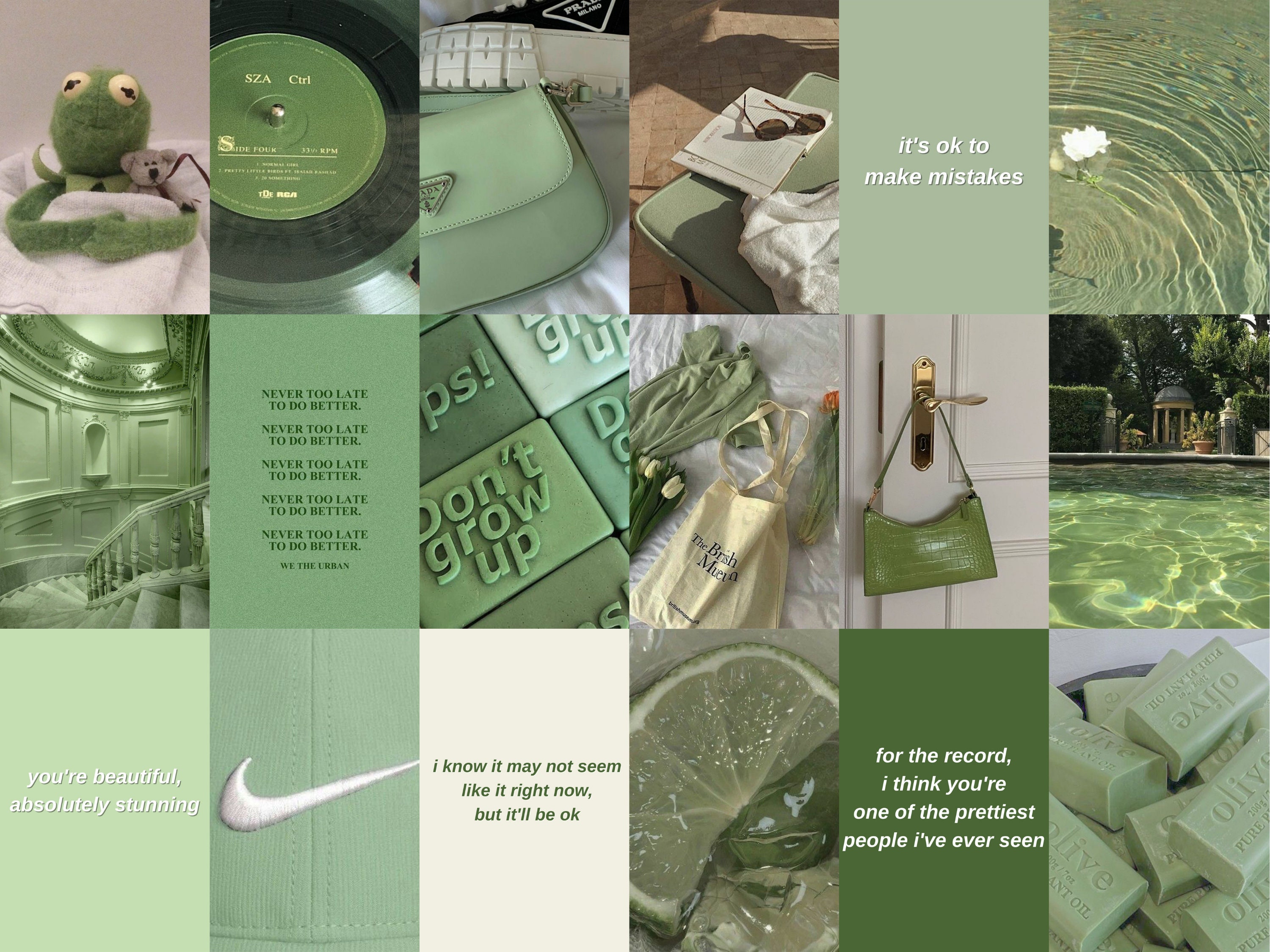 Green Collage Wallpapers