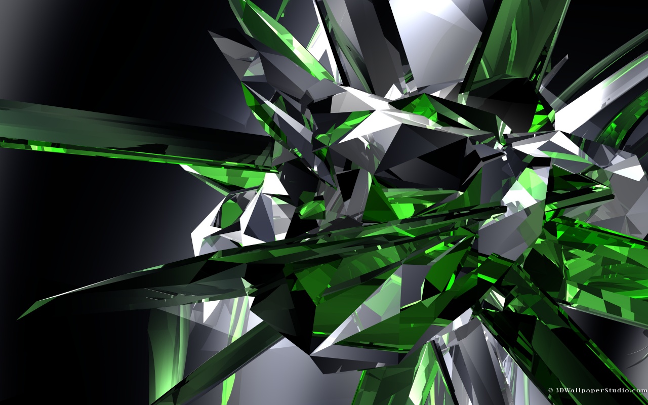 Green Crystals Wallpapers