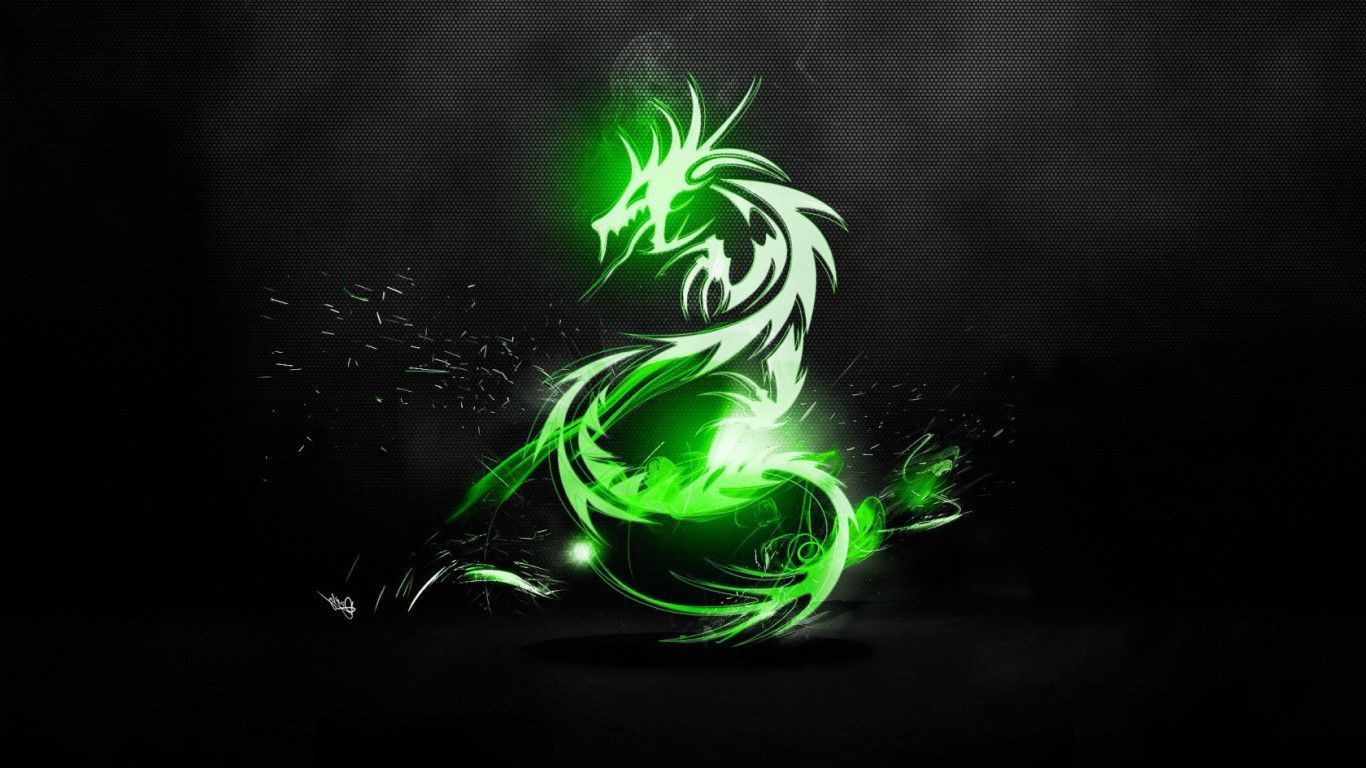 Green Dragon 1920X1080 Wallpapers