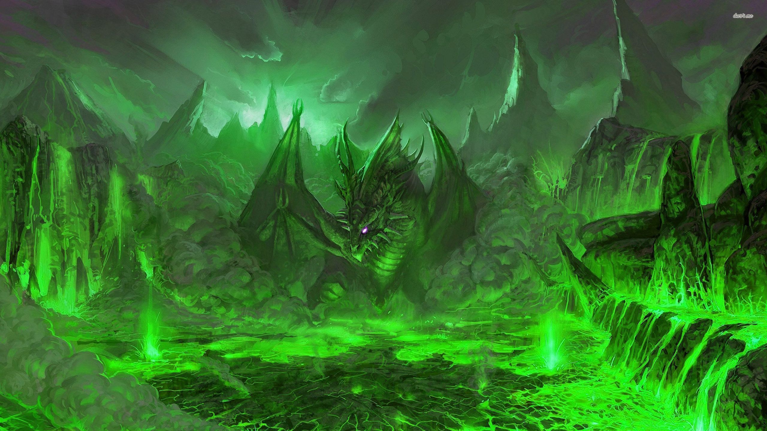 Green Dragon 1920X1080 Wallpapers