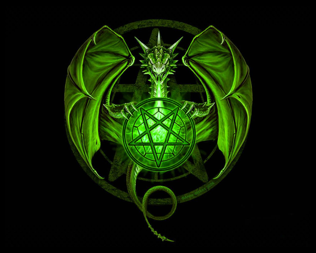 Green Dragon 1920X1080 Wallpapers