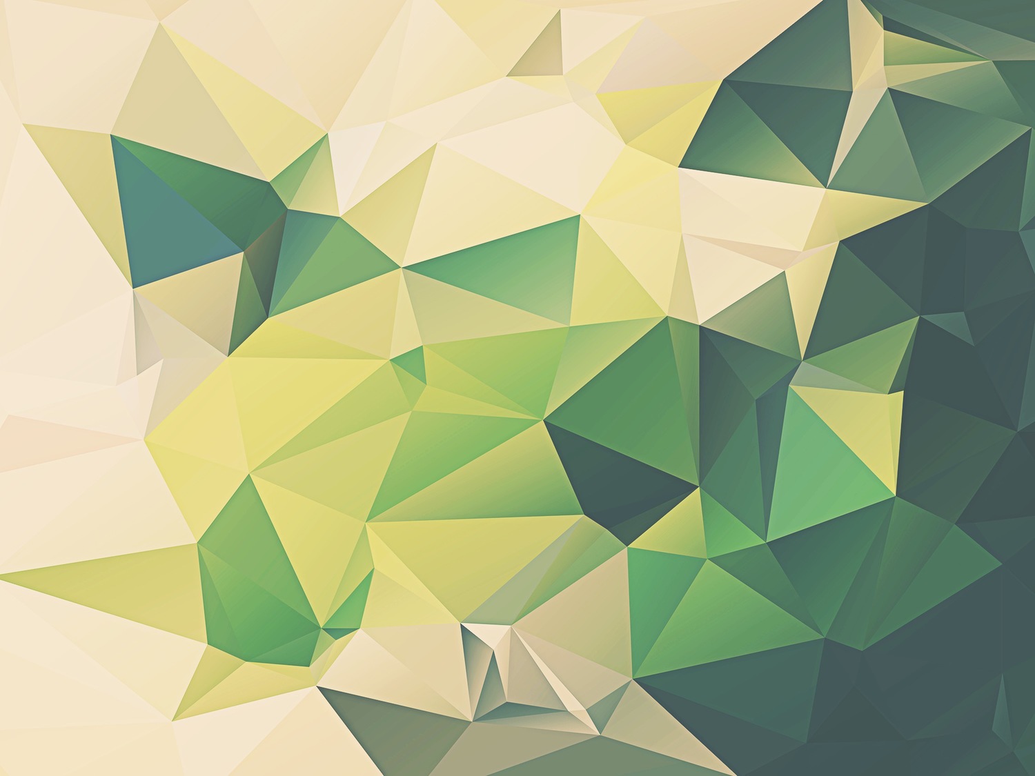 Green Facets Abstract Wallpapers