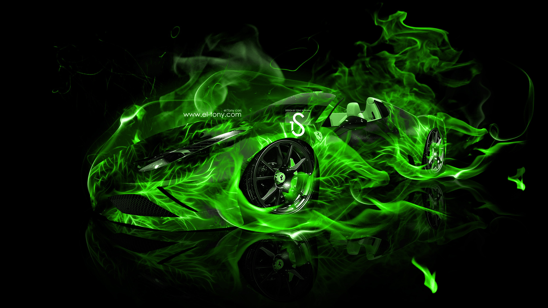 Green Ferrari Wallpapers