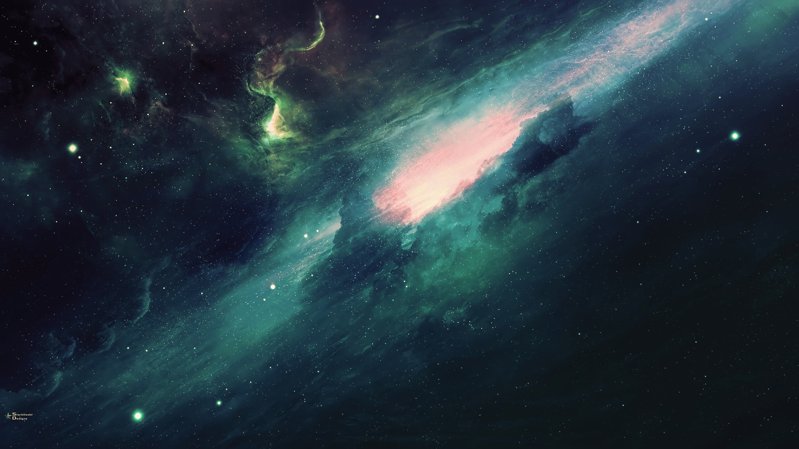 Green Galaxy Wallpapers