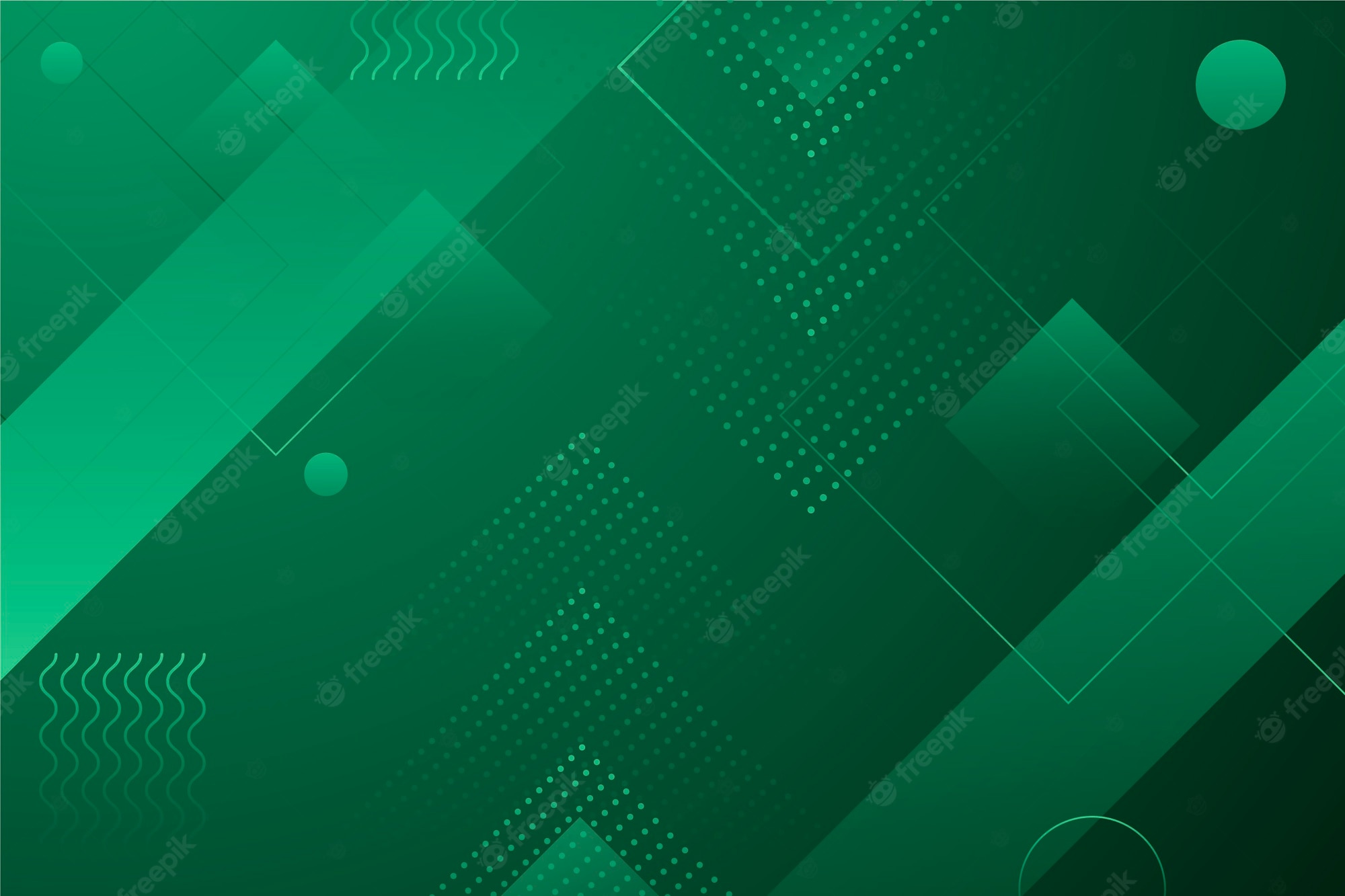 Green Geometric Wallpapers