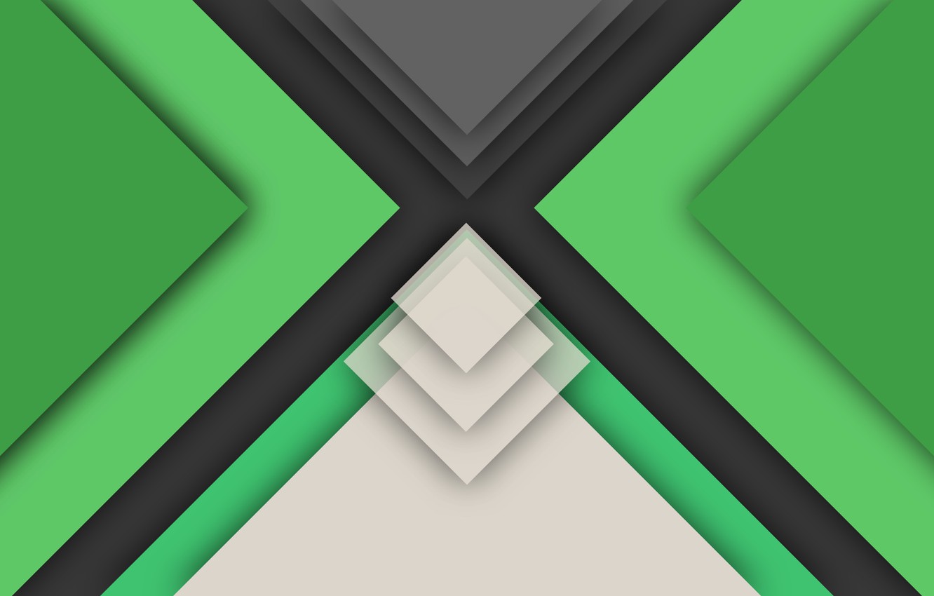 Green Geometric Wallpapers