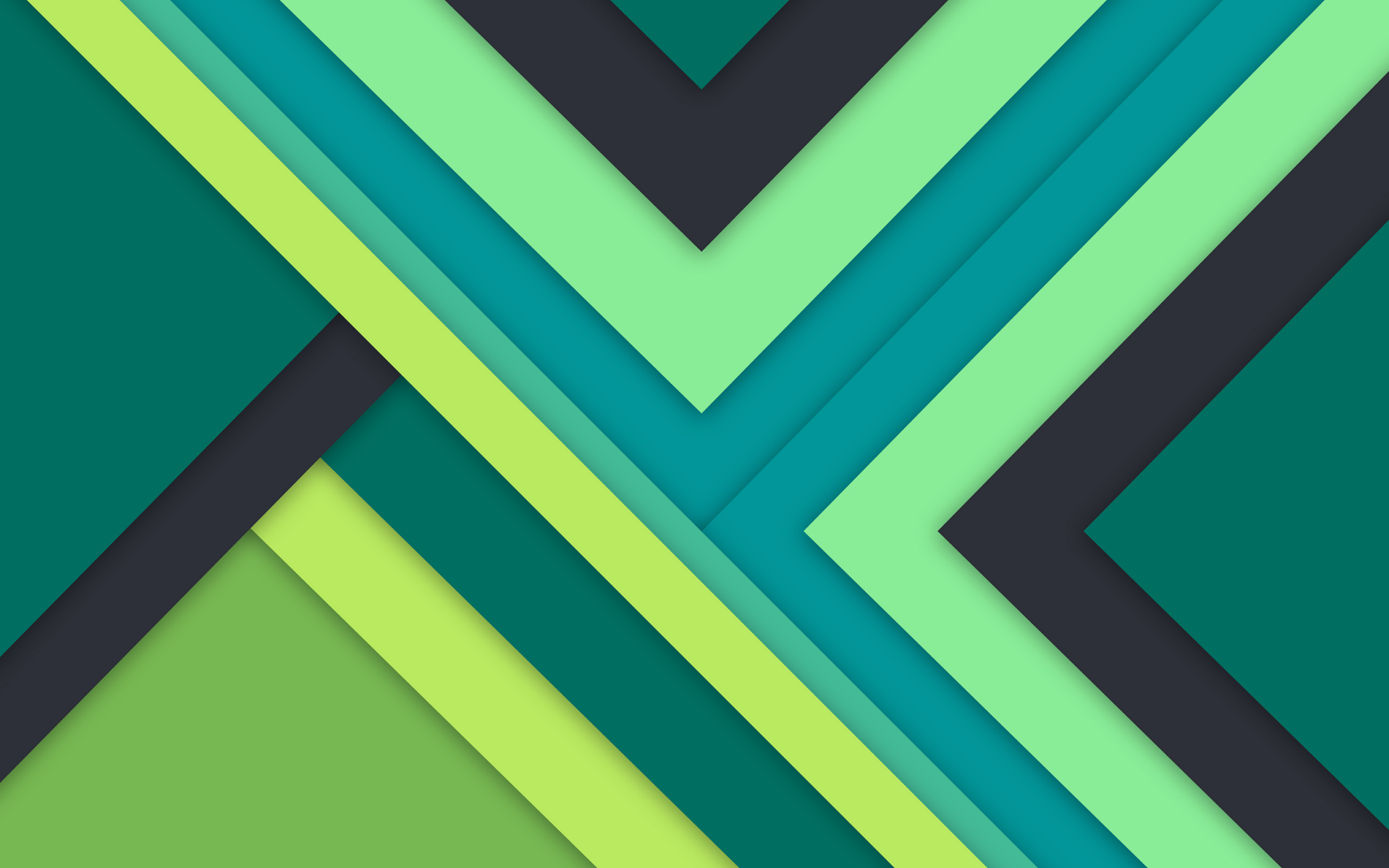 Green Geometric Wallpapers