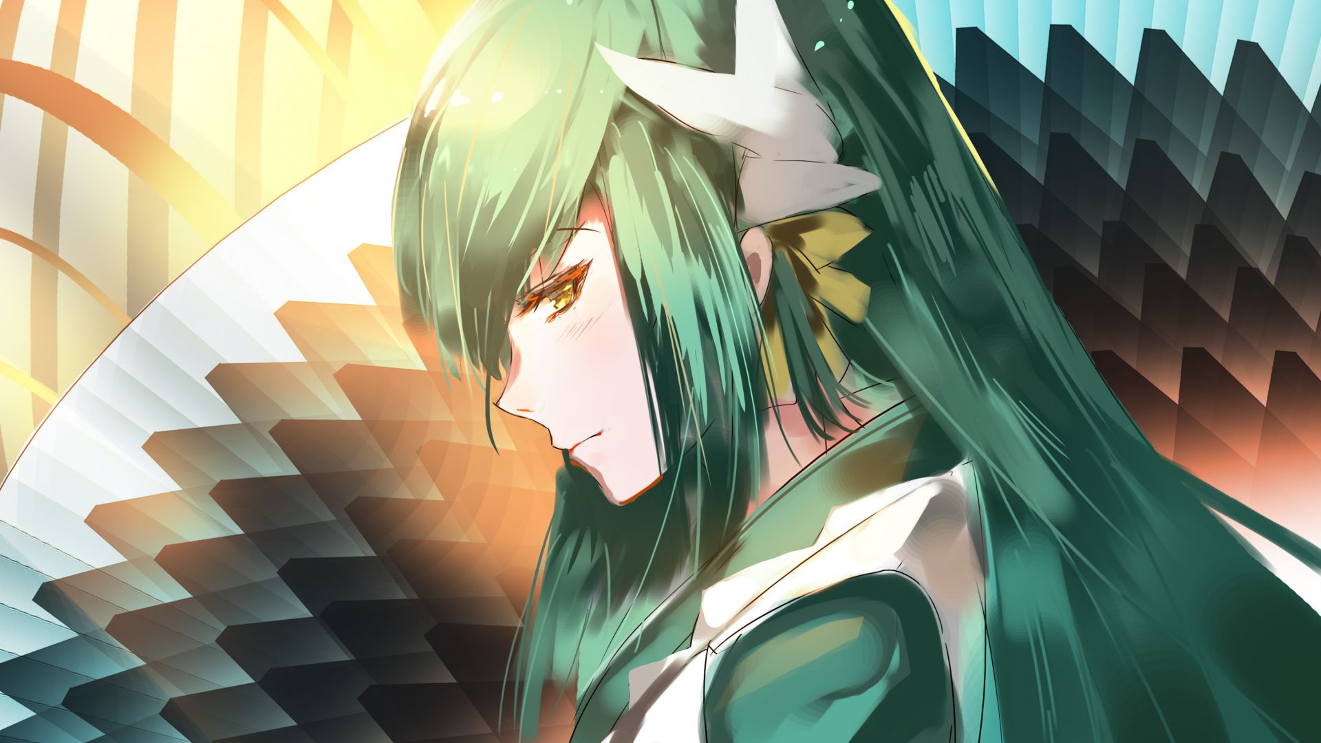 Green Hair Girl Wallpapers