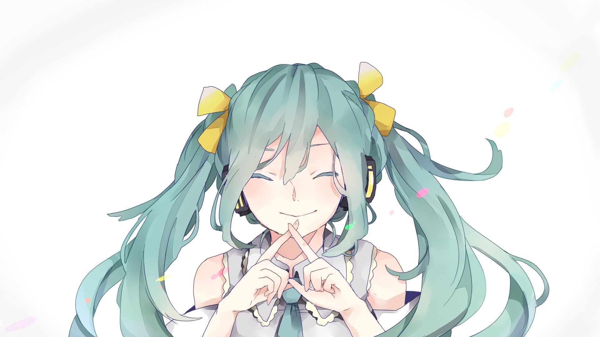 Green Hair Hatsune Miku Vocaloid Wallpapers