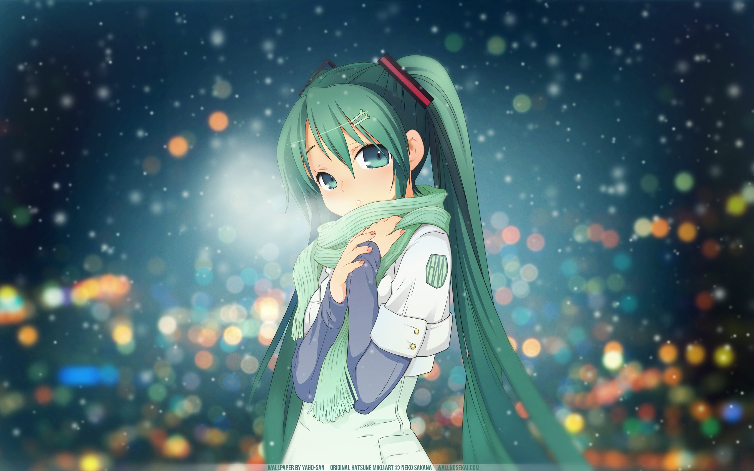 Green Hair Hatsune Miku Vocaloid Wallpapers