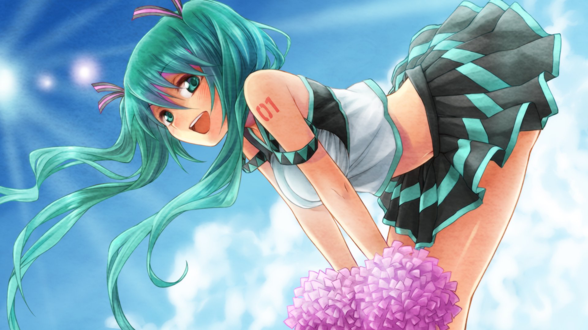 Green Hair Hatsune Miku Vocaloid Wallpapers