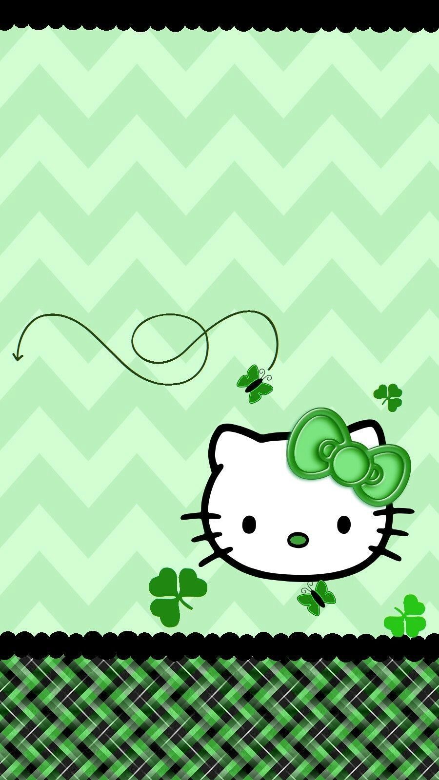 Green Hello Kitty Wallpapers