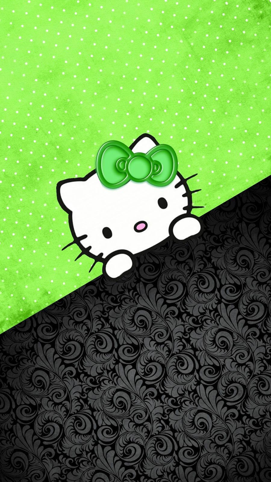 Green Hello Kitty Wallpapers