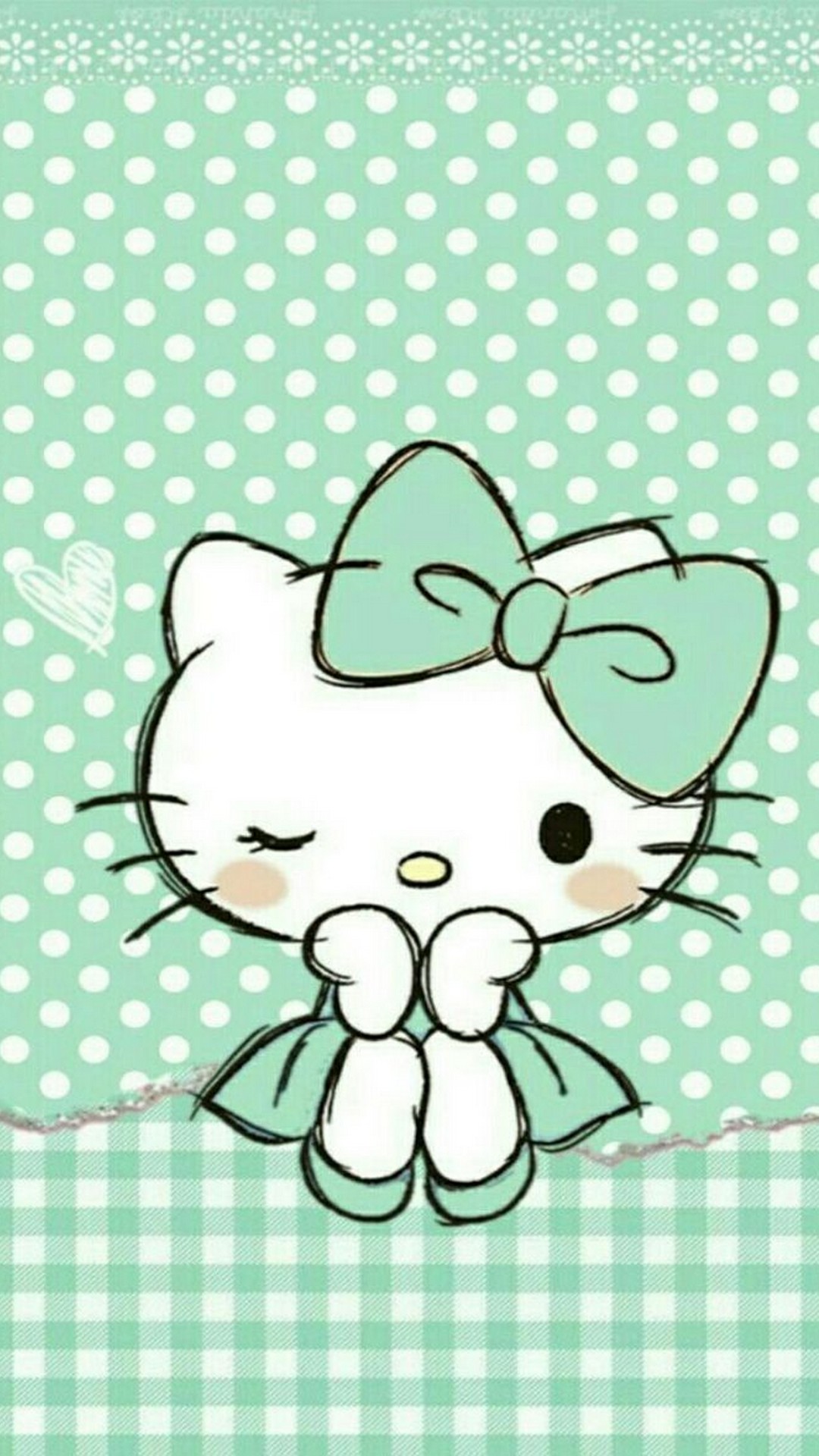 Green Hello Kitty Wallpapers