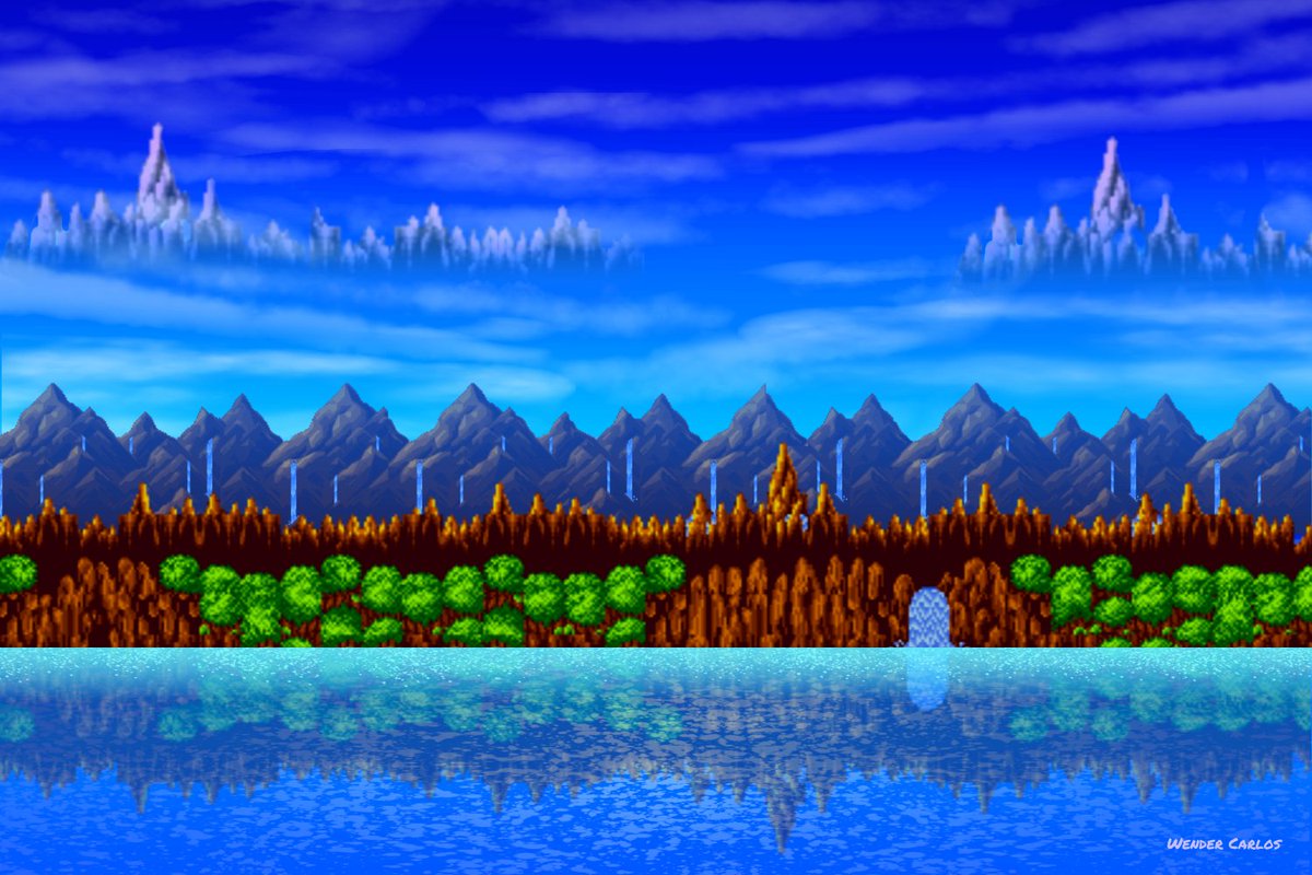 Green Hill Zone Background