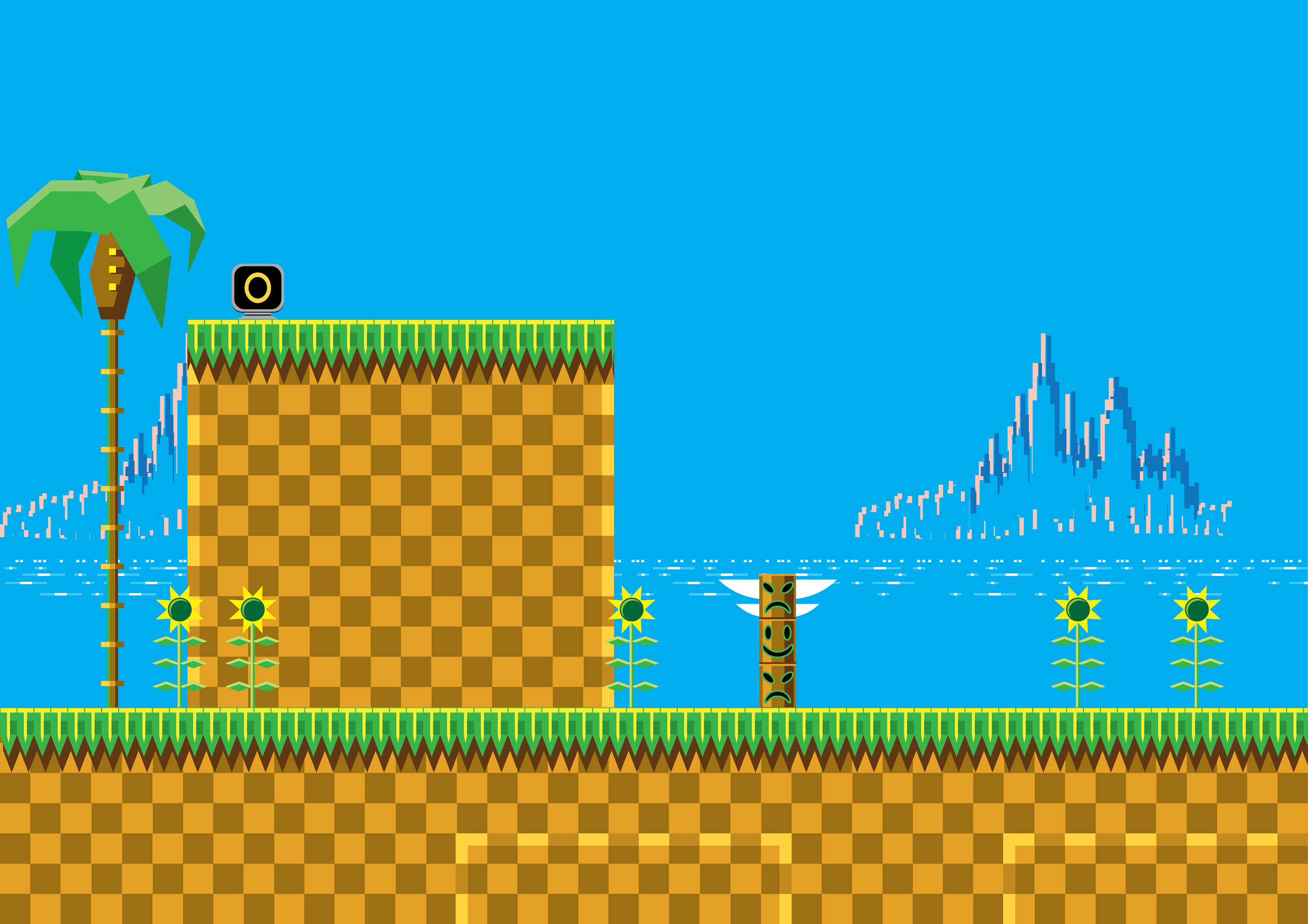 Green Hill Zone Background