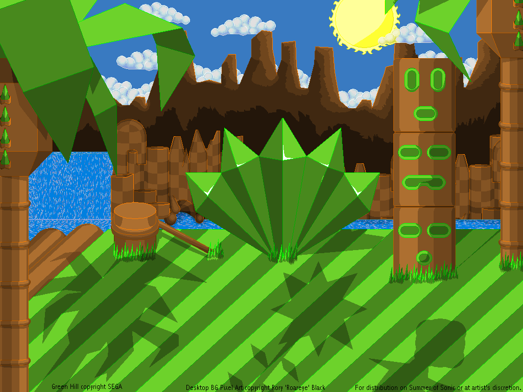 Green Hill Zone Background