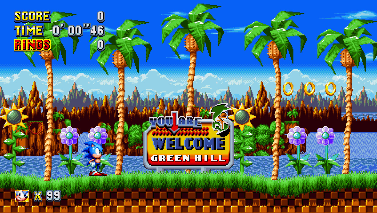 Green Hill Zone Background