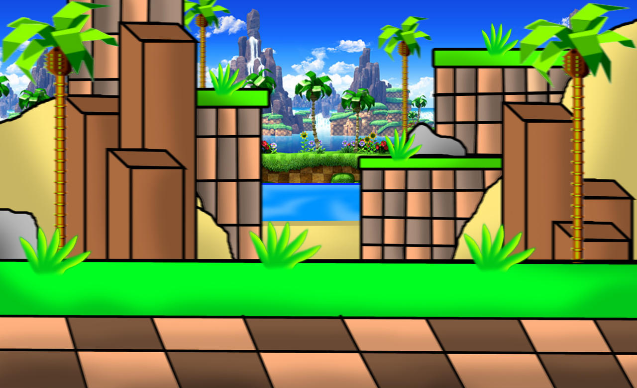 Green Hill Zone Background