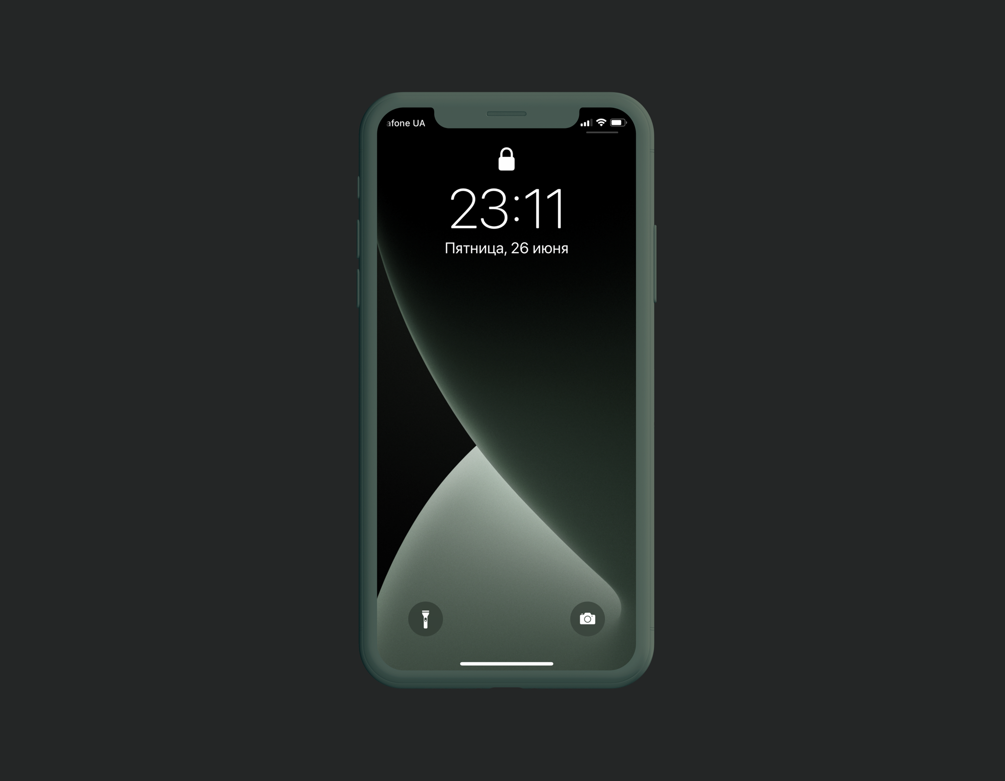 Green Ios 13 Abstract Dark Wallpapers