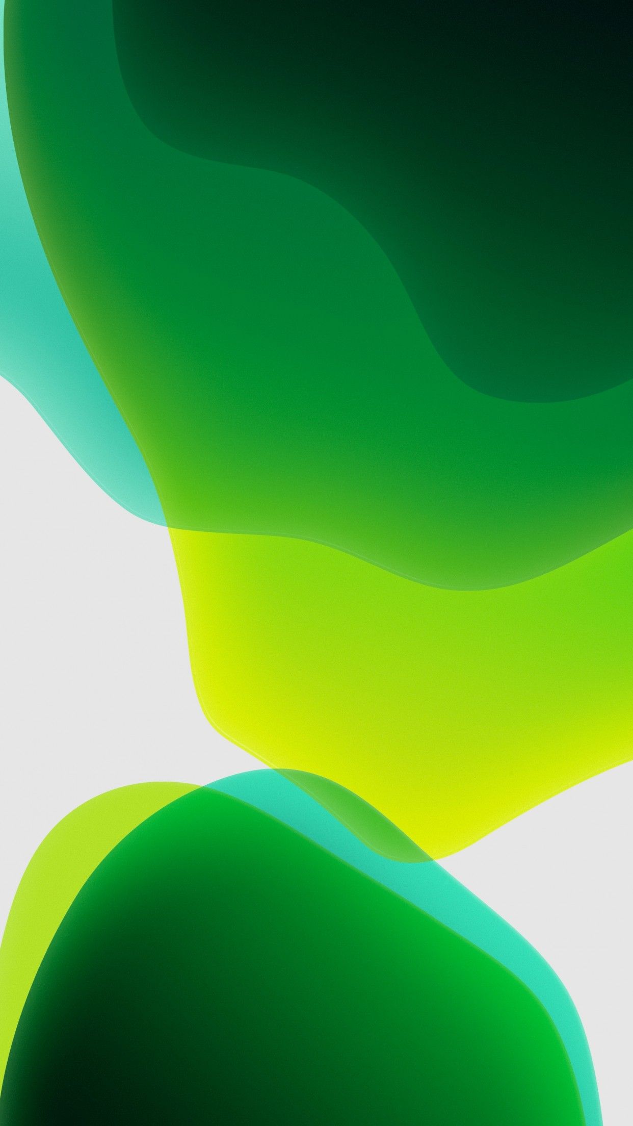 Green Ios 13 Abstract Dark Wallpapers