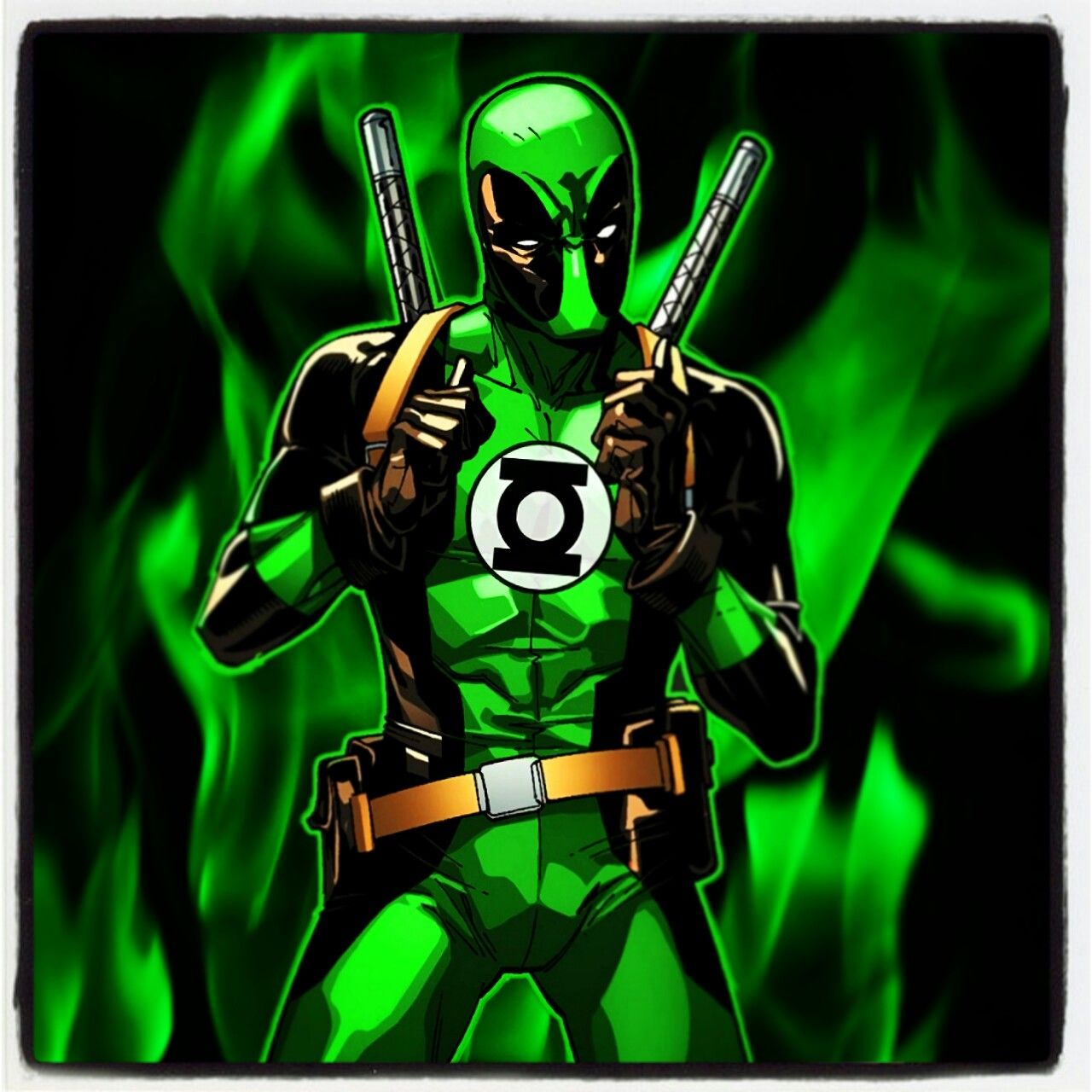 Green Lantern Deadpool Poster Wallpapers