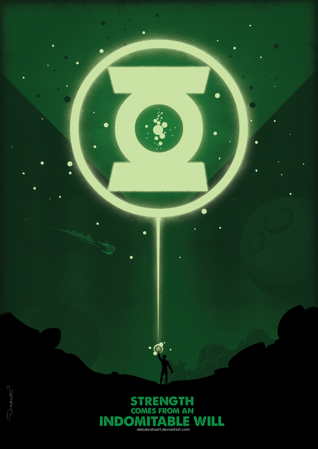 Green Lantern Minimal Wallpapers