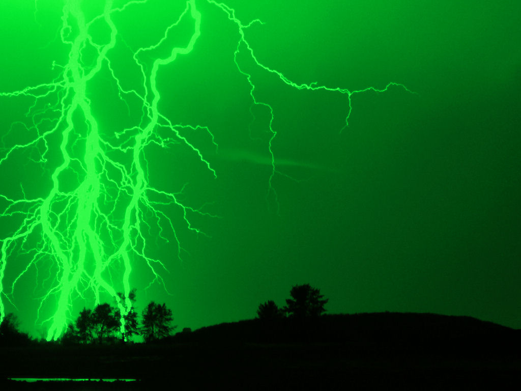 Green Lightning Wallpapers