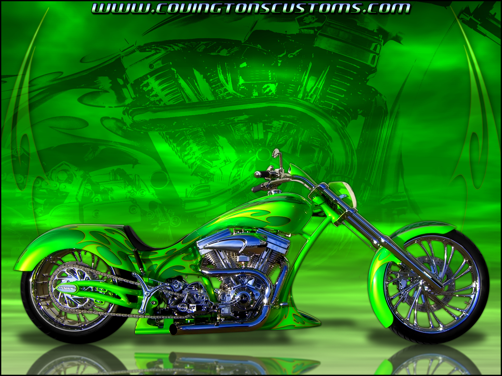 Green Motorcycle Wallpapers