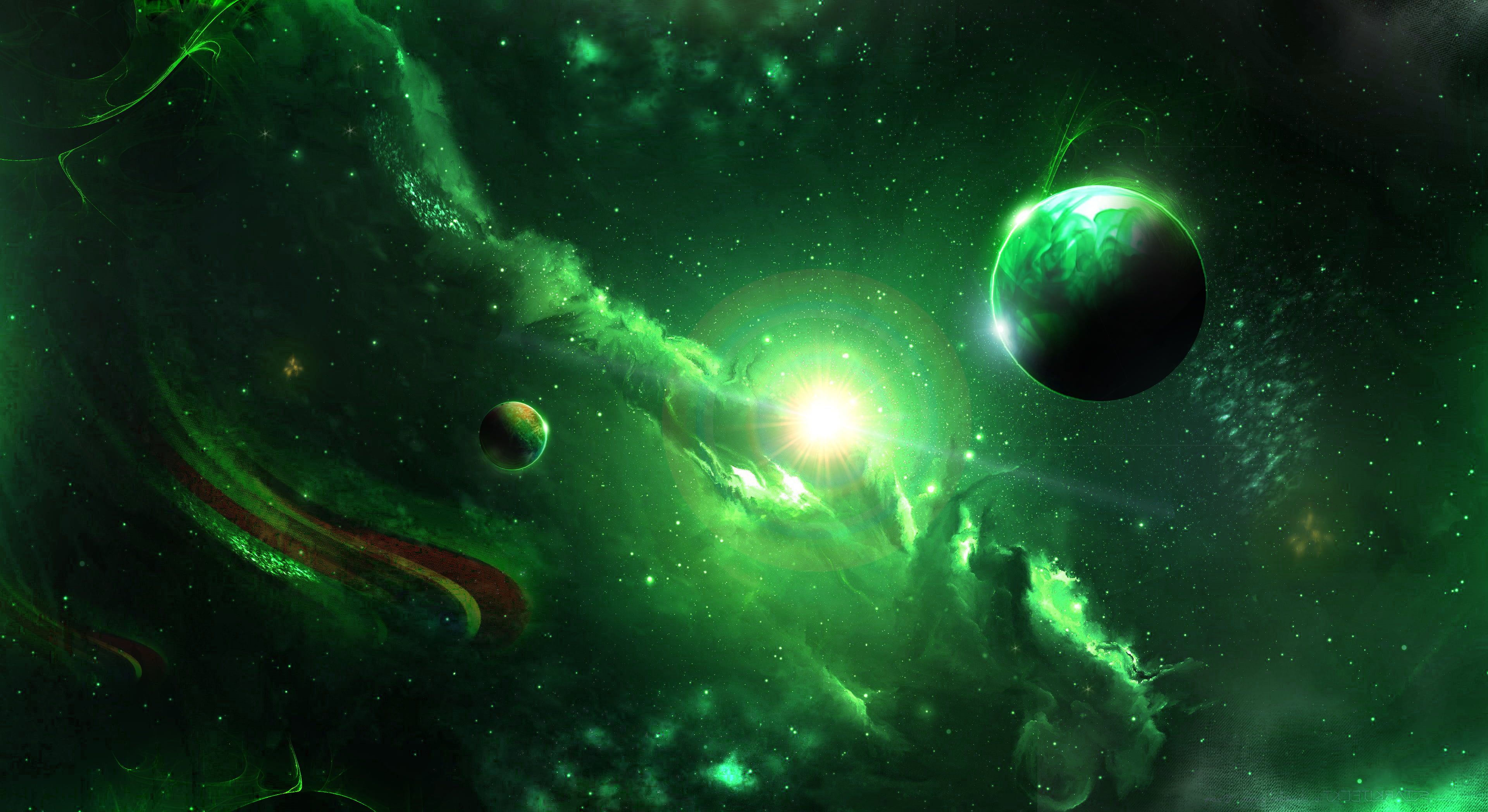 Green Nebula Wallpapers