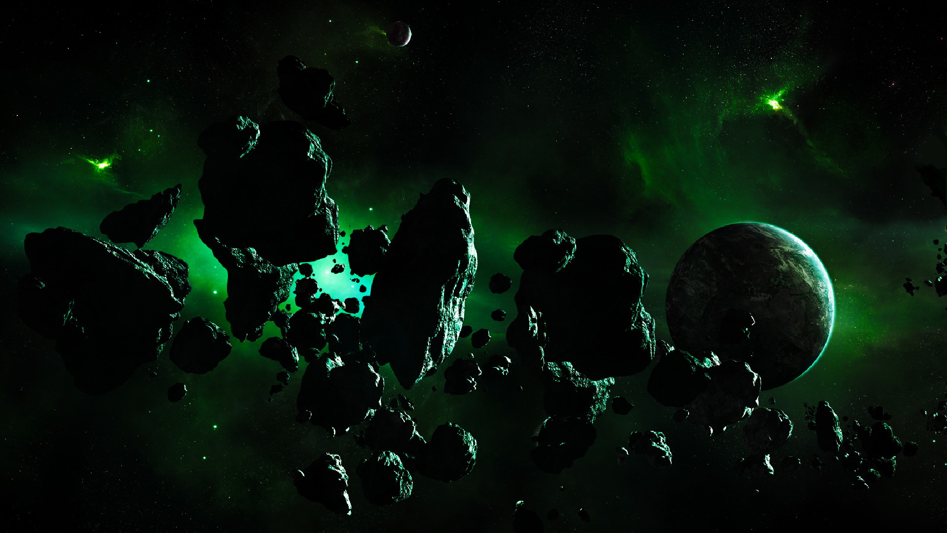 Green Nebula Wallpapers