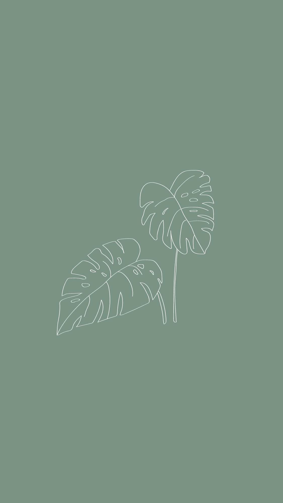 Green Paradise Minimal Wallpapers