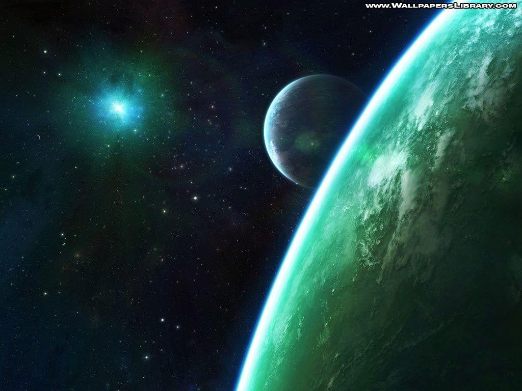 Green Planets In Space Wallpapers