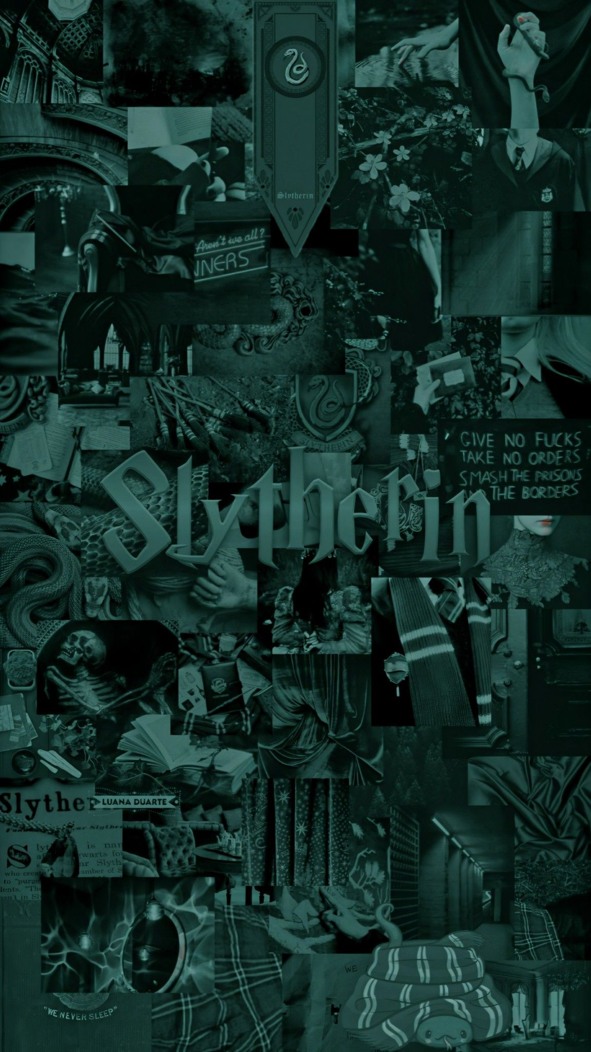 Green Slytherin Aesthetic Wallpapers