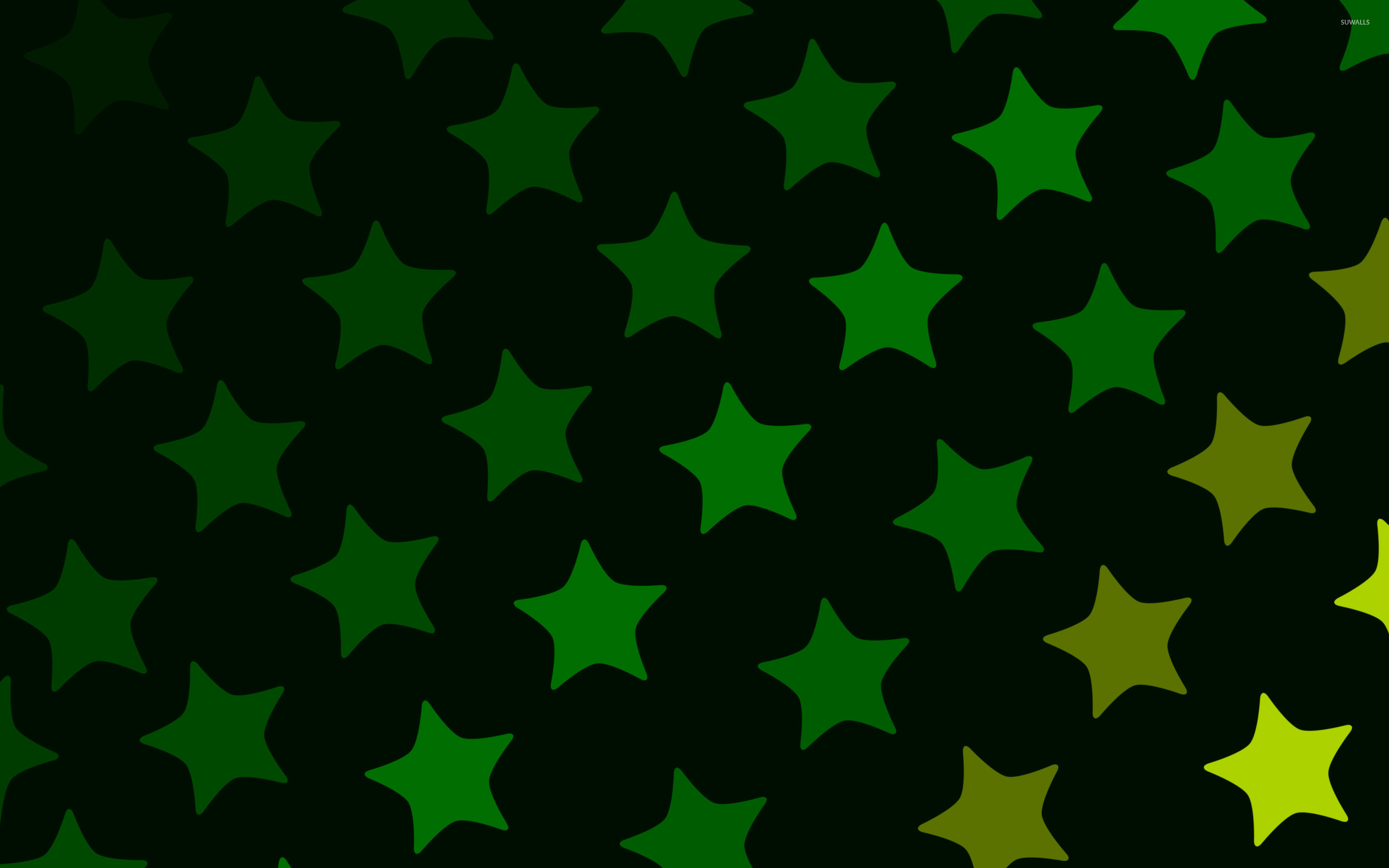 Green Stars Wallpapers