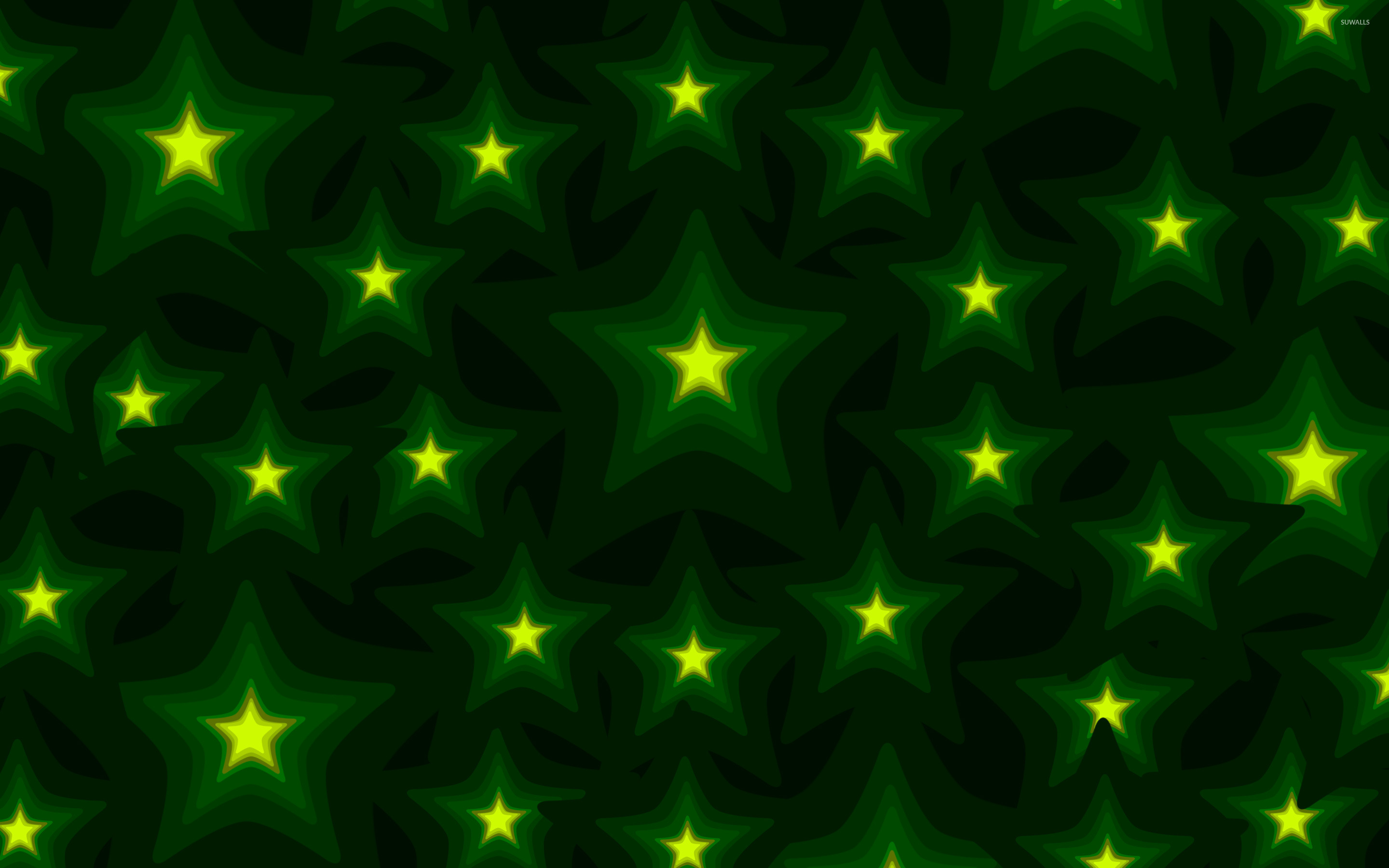 Green Stars Wallpapers