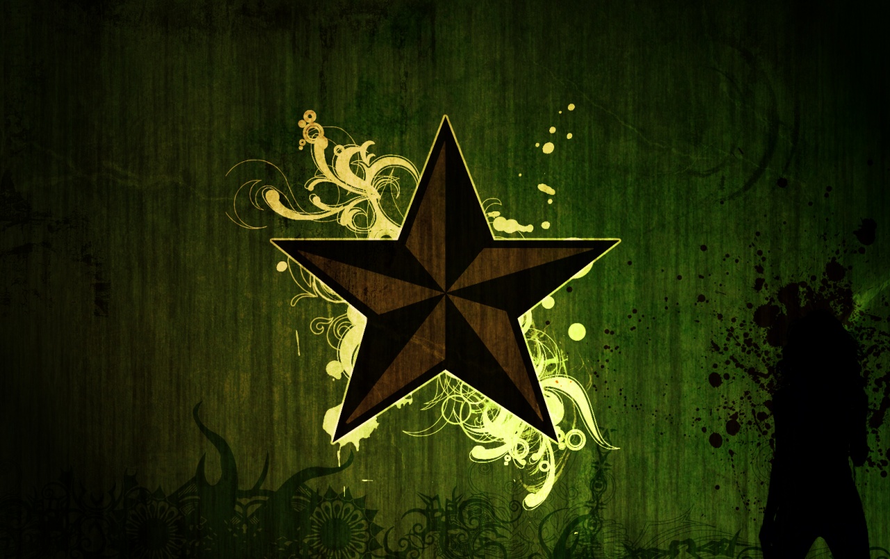 Green Stars Wallpapers