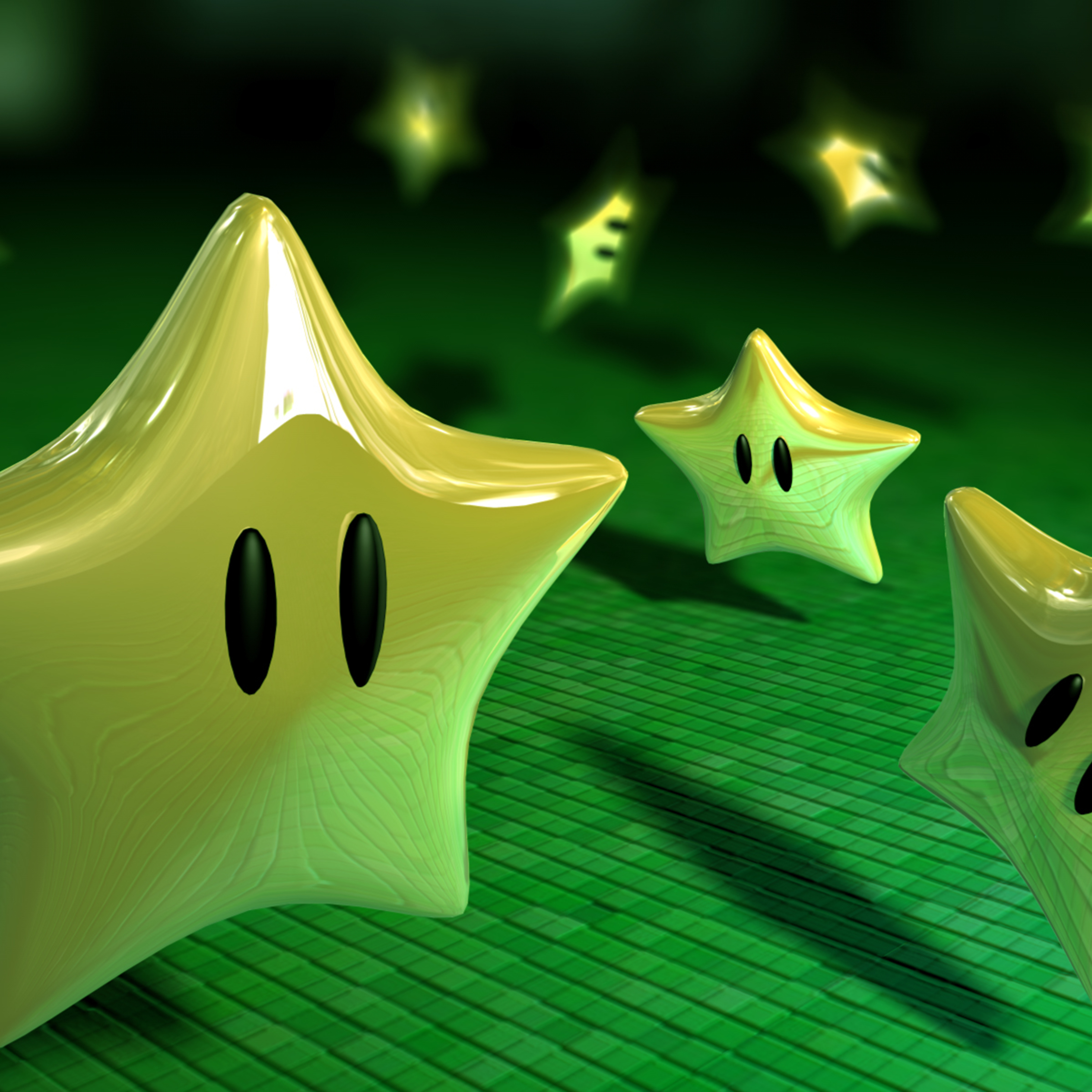 Green Stars Wallpapers